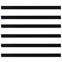 Spazzole per porte autoadesive 6 pcs Nero 100 cm 42019564