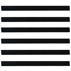 Spazzole per porte autoadesive 6 pcs Nero 100 cm 42019565