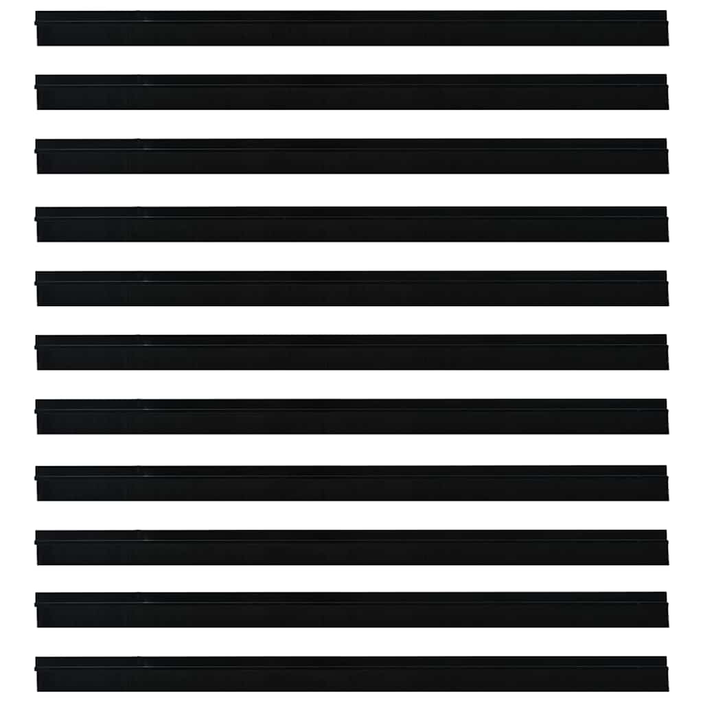 Spazzole per porte autoadesive 12 pcs Nero 100 cm 42019568