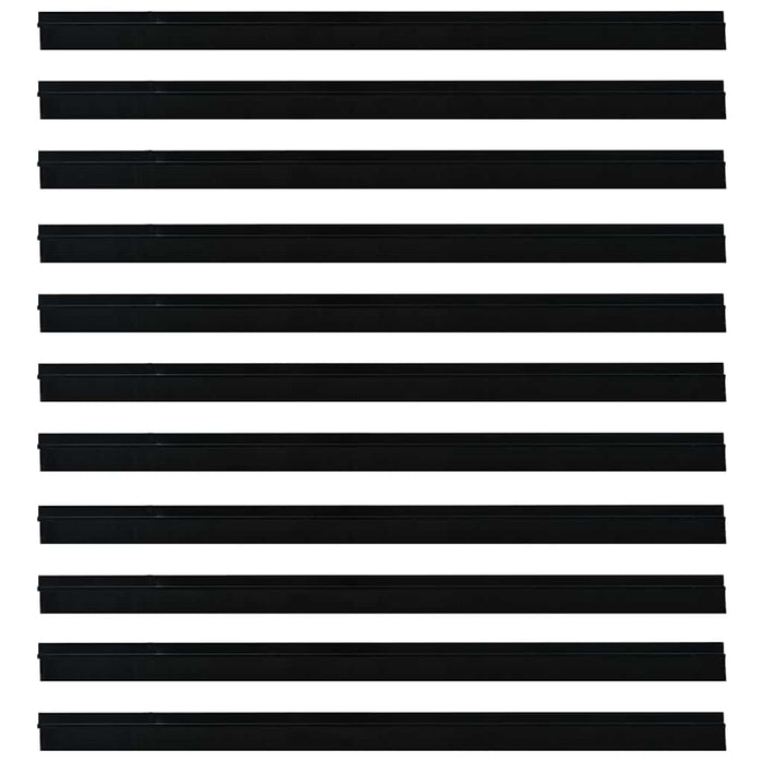 Spazzole per porte autoadesive 12 pcs Nero 100 cm 42019568