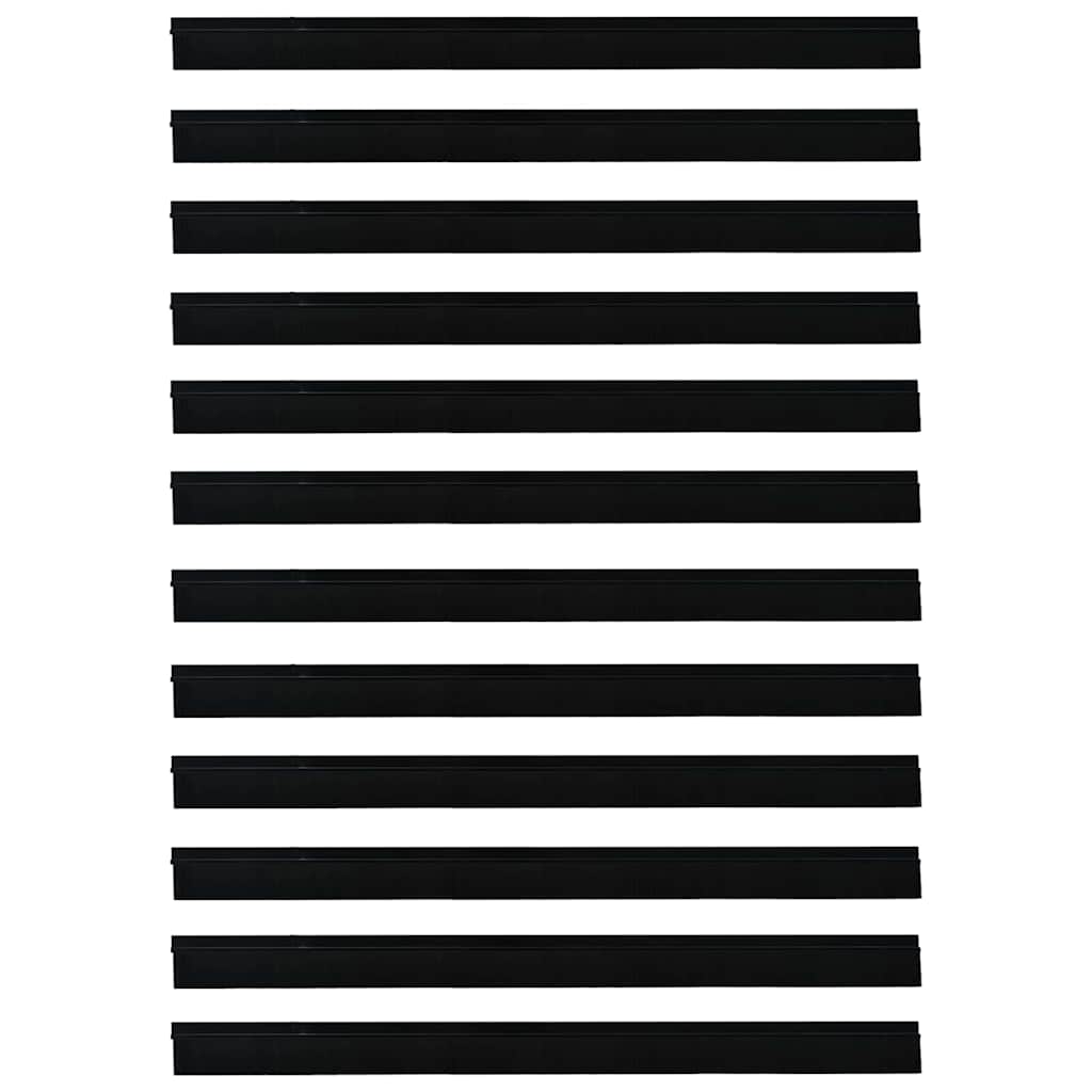 Spazzole per porte autoadesive 12 pcs Nero 100 cm 42019569