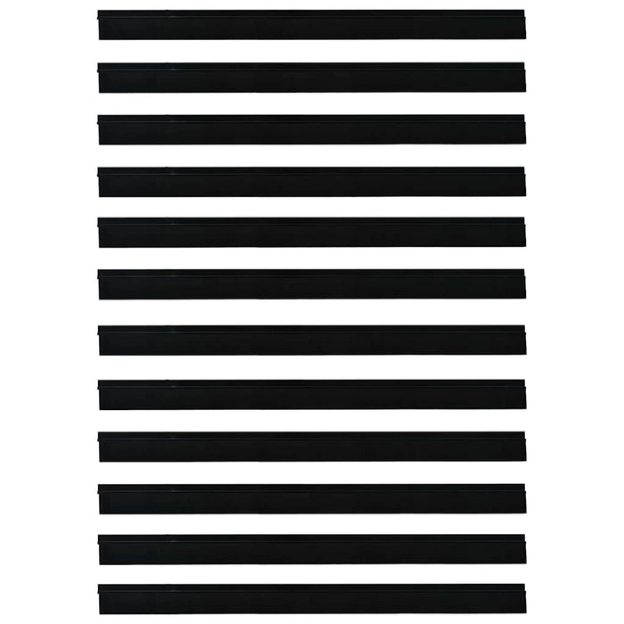 Spazzole per porte autoadesive 12 pcs Nero 100 cm 42019569