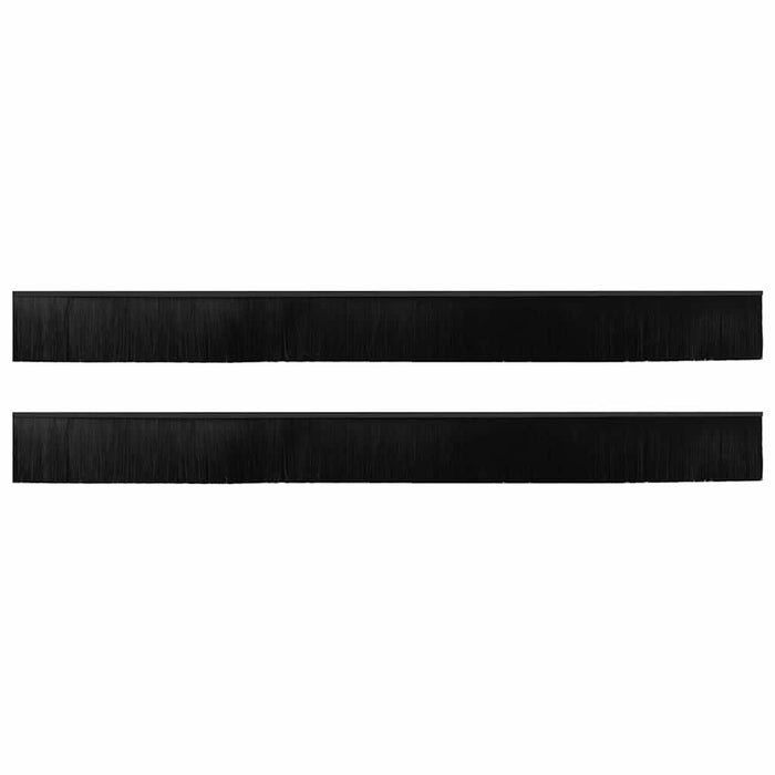 Spazzole per porte autoadesive 2 pcs Nero 100 cm 42019572