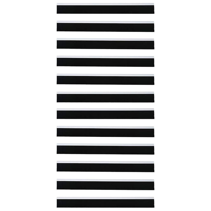 Spazzole per porte autoadesive 6 pcs Nero 100 cm 42019574