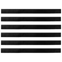 Spazzole per porte autoadesive 6 pcs Nero 100 cm 42019575