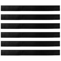 Spazzole per porte autoadesive 6 pcs Nero 100 cm 42019576