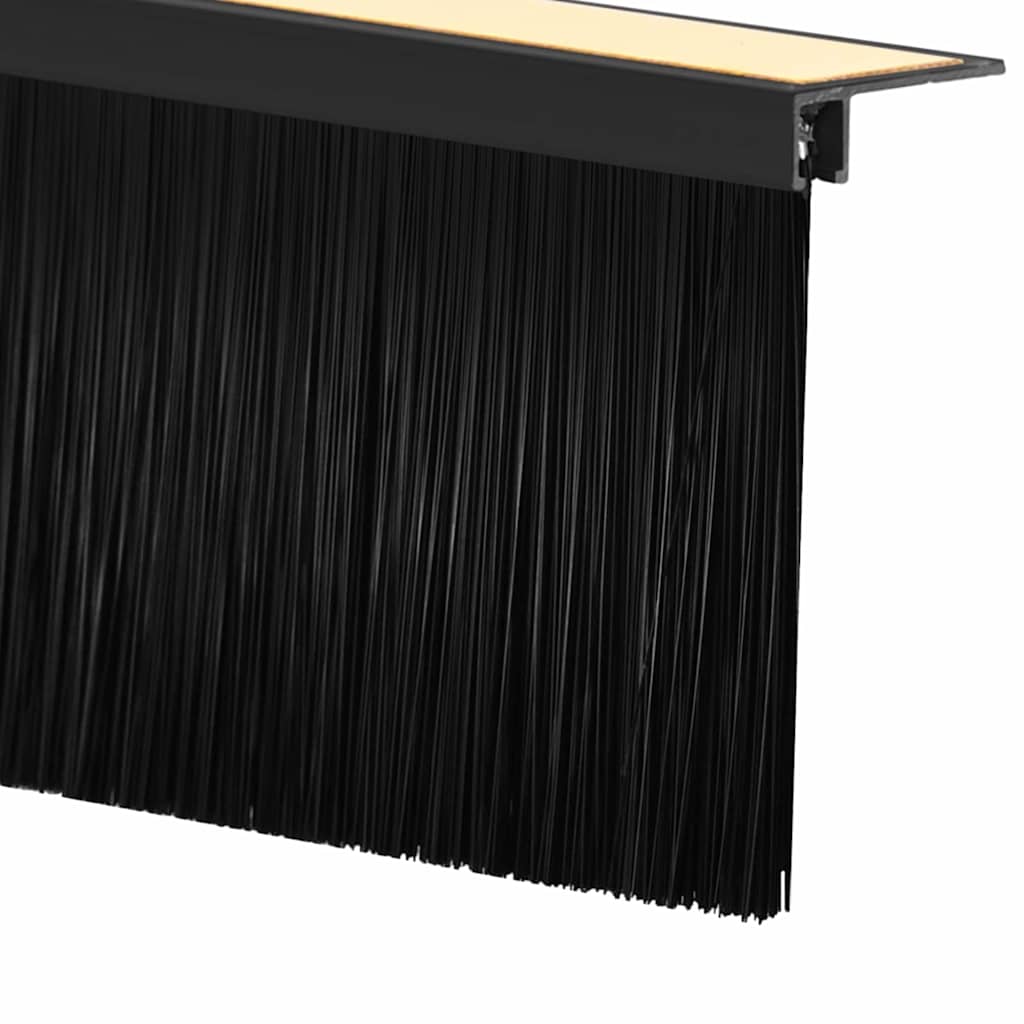 Spazzole per porte autoadesive 12 pcs Nero 100 cm 42019578