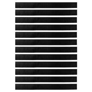 Spazzole per porte autoadesive 12 pcs Nero 100 cm 42019580