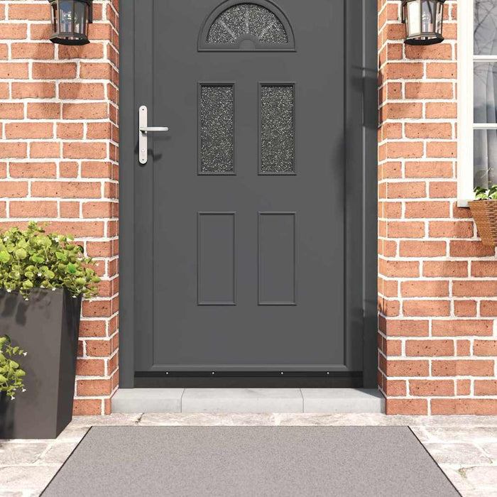 Spazzole per porte a vite 2 pcs Nero 100 cm Lega di alluminio 42019583