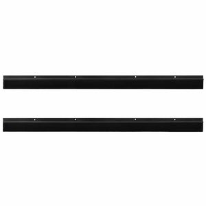 Spazzole per porte a vite 2 pcs Nero 100 cm Lega di alluminio 42019583