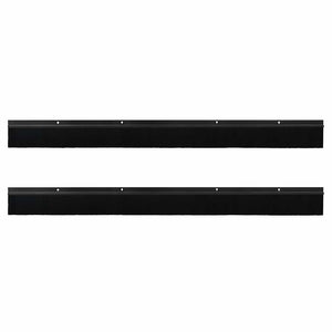 Spazzole per porte a vite 2 pcs Nero 100 cm Lega di alluminio 42019584