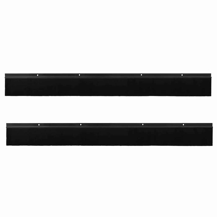 Spazzole per porte a vite 2 pcs Nero 100 cm Lega di alluminio 42019585