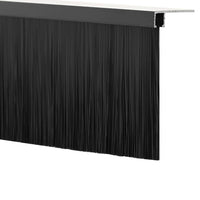 Spazzole per porte a vite 2 pcs Nero 100 cm Lega di alluminio 42019594