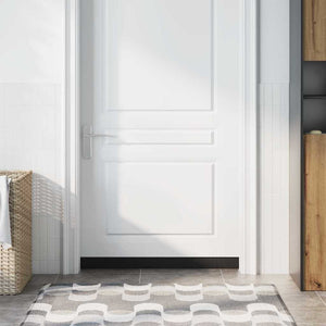 Spazzole per porte a vite 2 pcs Nero 100 cm Lega di alluminio 42019596