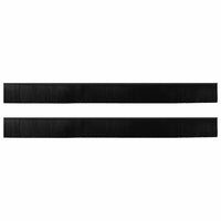 Spazzole per porte a vite 2 pcs Nero 100 cm Lega di alluminio 42019596