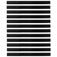 Spazzole per porte a vite 12 pcs Nero 100 cm Lega di alluminio 42019603