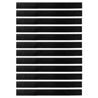 Spazzole per porte a vite 12 pcs Nero 100 cm Lega di alluminio 42019604