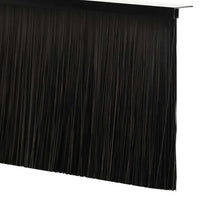 Spazzole per porte a vite 12 pcs Nero 100 cm Lega di alluminio 42019605