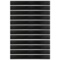 Spazzole per porte a vite 12 pcs Nero 100 cm Lega di alluminio 42019605