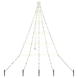 Albero di Natale LED con picchetti per il terreno Bianco caldo 42018737