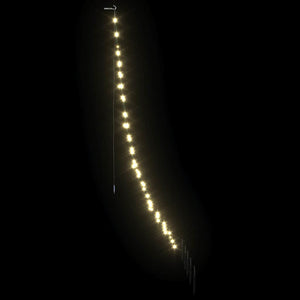 Albero di Natale LED con picchetti per il terreno Bianco caldo 42018737