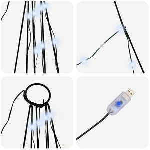 Albero di Natale LED con picchetti per il terreno-Luci decorative natalizie Bianco freddo 890447