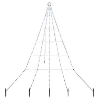 Albero di Natale LED con picchetti per il terreno-Luci decorative natalizie Bianco freddo 890447