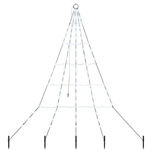 Albero di Natale LED con picchetti per il terreno-Luci decorative natalizie Bianco freddo 890447