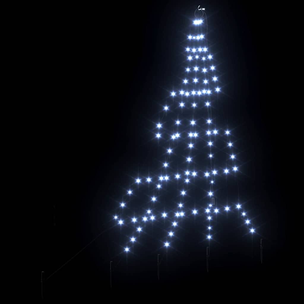 Albero di Natale LED con picchetti per il terreno-Luci decorative natalizie Bianco freddo 890447