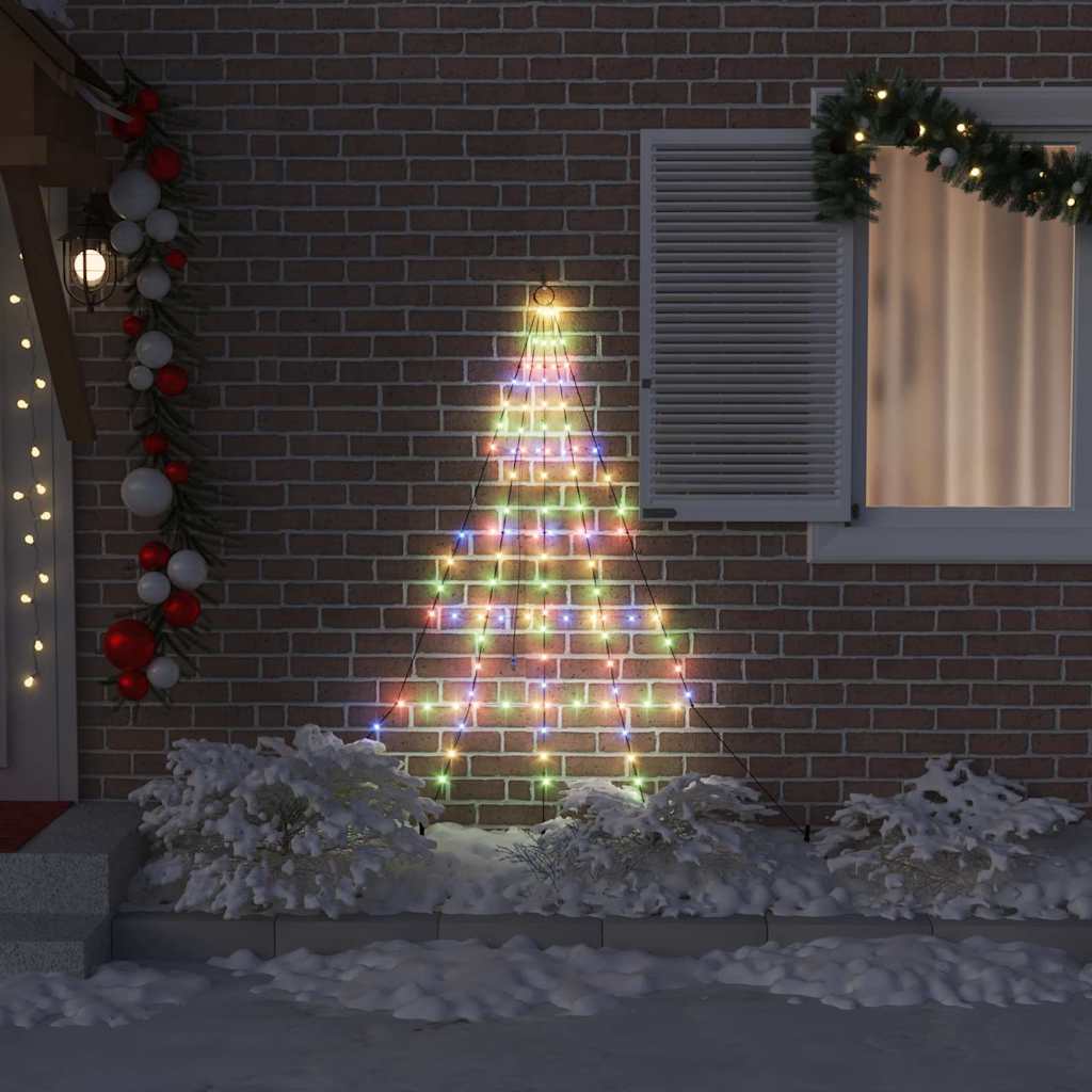 Albero di Natale LED con picchetti per il terreno Multicolore 42018739