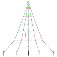 Albero di Natale LED con picchetti per il terreno Multicolore 42018739