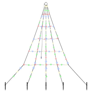 Albero di Natale LED con picchetti per il terreno Multicolore 42018739
