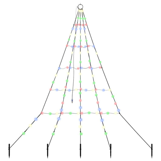 Albero di Natale LED con picchetti per il terreno-Luci decorative natalizie Multicolore 654163