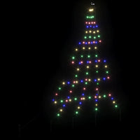 Albero di Natale LED con picchetti per il terreno Multicolore 42018739