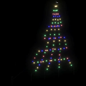 Albero di Natale LED con picchetti per il terreno Multicolore 42018739