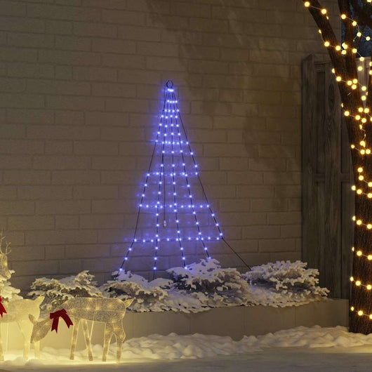Albero di Natale LED con picchetti per il terreno Blu 180 cm 42018740