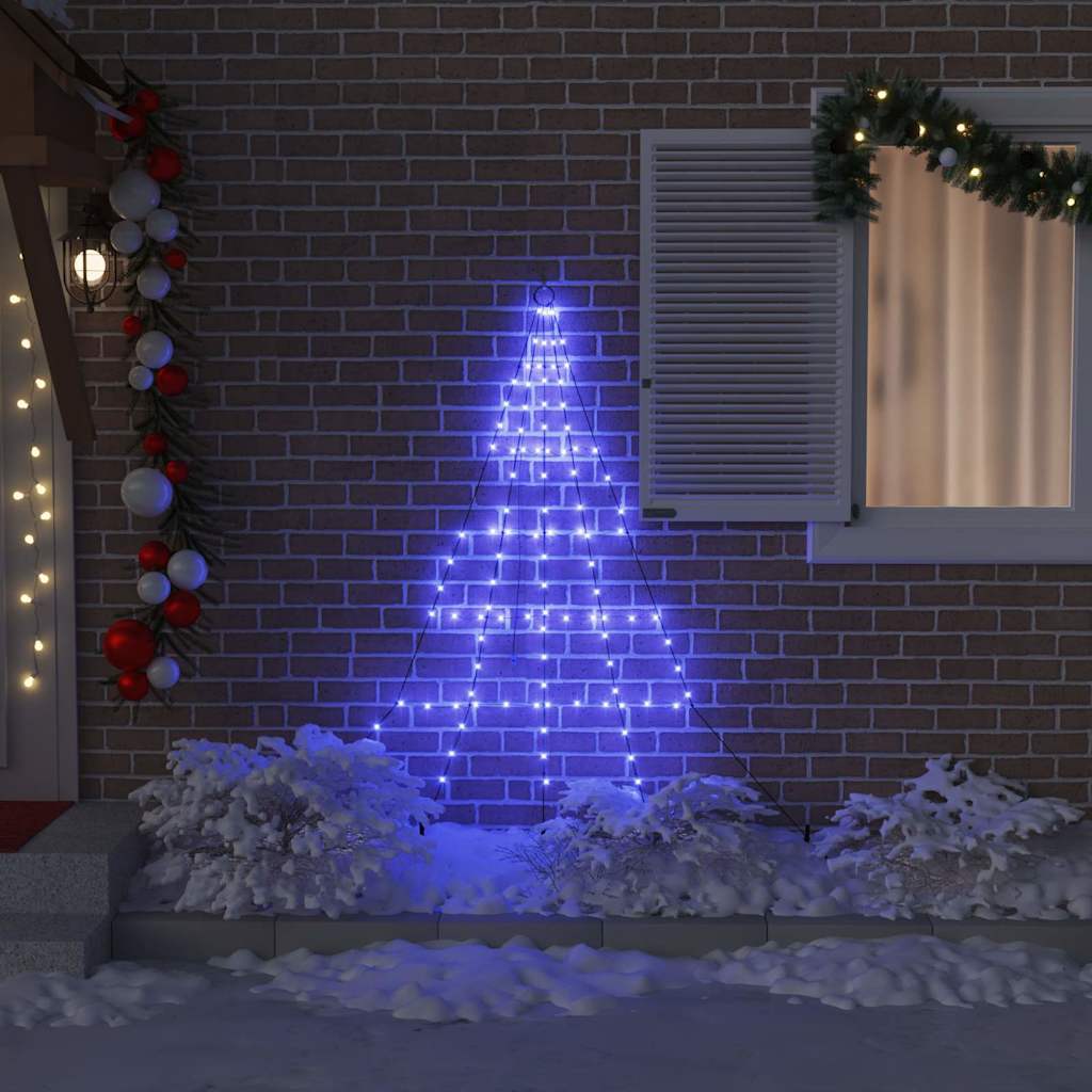 Albero di Natale LED con picchetti per il terreno Blu 180 cm 42018740