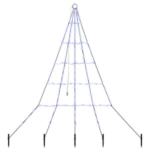 Albero di Natale LED con picchetti per il terreno Blu 180 cm 42018740