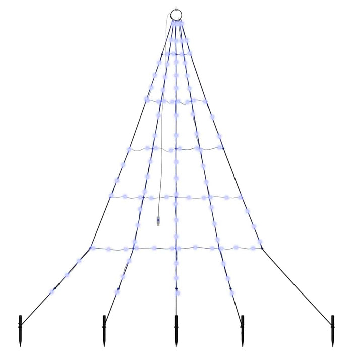 Albero di Natale LED con picchetti per il terreno Blu 180 cm 42018740