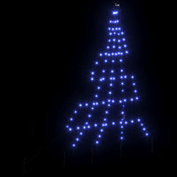 Albero di Natale LED con picchetti per il terreno-Luci decorative natalizie Blu 182 cm