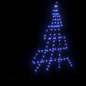 Albero di Natale LED con picchetti per il terreno-Luci decorative natalizie Blu 182 cm