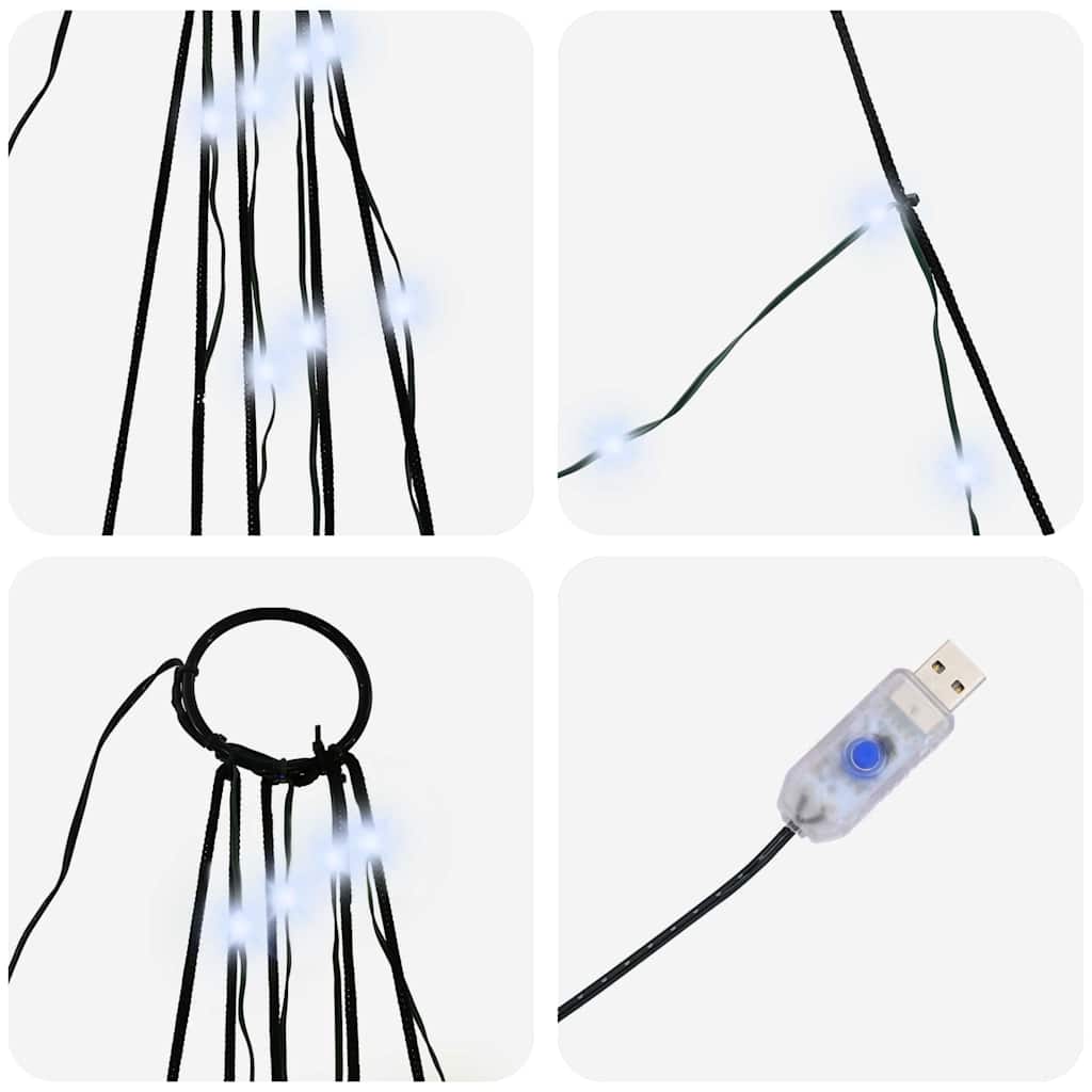 Albero di Natale LED con picchetti per il terreno Bianco freddo 42018742