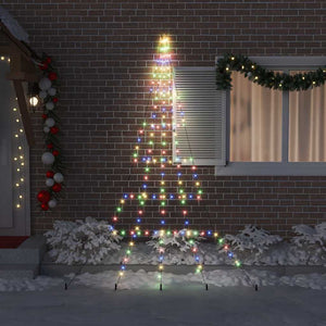 Albero di Natale LED con picchetti per il terreno Multicolore 42018743