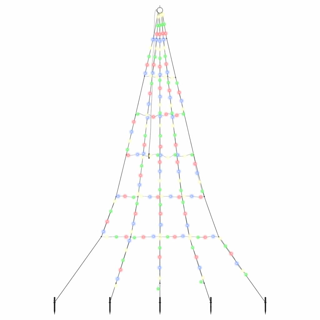 Albero di Natale LED con picchetti per il terreno Multicolore 42018743