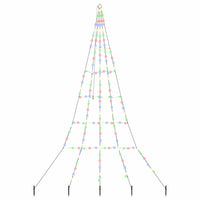 Albero di Natale LED con picchetti per il terreno Multicolore 42018743
