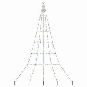 Albero di Natale LED con picchetti per il terreno Multicolore 42018743