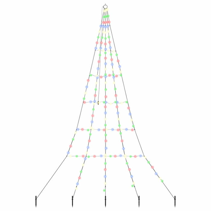 Albero di Natale LED con picchetti per il terreno Multicolore 42018743