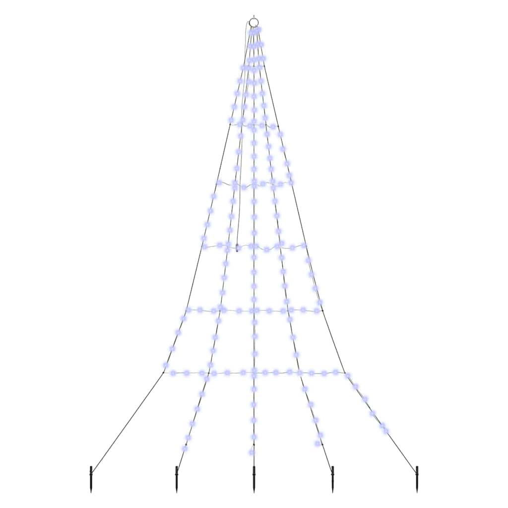 Albero di Natale LED con picchetti per il terreno Blu 300 cm 42018744