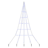 Albero di Natale LED con picchetti per il terreno Blu 300 cm 42018744