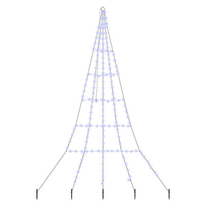 Albero di Natale LED con picchetti per il terreno Blu 300 cm 42018744
